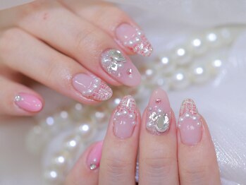 ツイード フレンチネイル