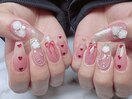 バレンタインデーネイル