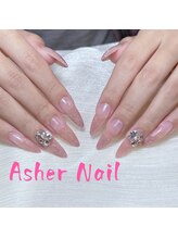 アッシャー 横浜店(Asher)/長さだしラメグラデーション