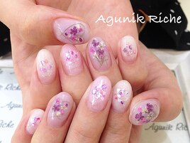 【押し花ネイル】