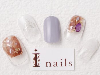 アイネイルズ 梅田店(I nails)/ふんわりニュアンスデザイン