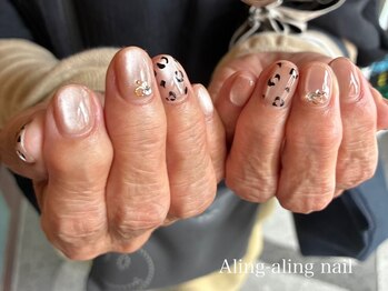 ヒョウ柄マグネット