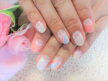 プリモネイル(PrimoNail)/★プッチ柄フレンチ★