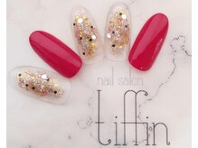 ネイルサロン ティフィン(tiffin)/コントラストでお洒落ネイルに♪