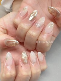ニュアンスネイル/ゴールド