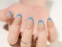 エムスラッシュ ネイル センター北店(M.SLASH)/シェルのフラワーネイル
