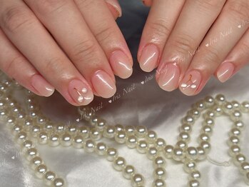 アイリスネイル 大塚(Iris Nail)/ワンカラー+デザイン2本