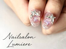 リュミエール(Lumiere)/ハートバタフライネイル