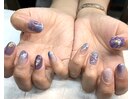 紫陽花ネイル