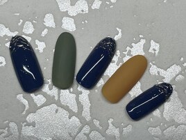 秋カラーネイル