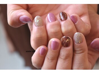 ネイルサロン アトリエ エフ(atelier efu)/【ミキ担当】秋色ネイル