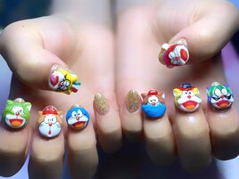 新宿３dネイル キャラネイル