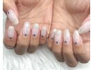 ホワイトネイル/ラメネイル