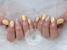 ネイルネージュ 錦糸町(Nail Neige)/春ネイル定額/はちみつ/フラワー