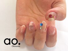 アオ おもろまち(ao.)/85minクリアネイル Nail ao.沖縄