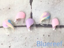 ネイルアンドまつげエクステ ブルーリーフ 四谷三丁目店(Blue Reef)/パステルプッチ柄ネイル