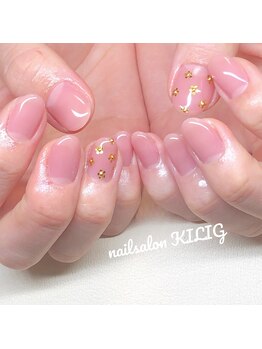 ネイルサロン キリグ(KILIG)/ホロお花ネイル