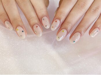 アルティノ ネイル ガーデン(altino nail garden)/ストーン×カラフル×トレンド