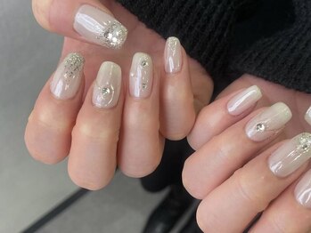 クレモアネイル 池袋西口店(CLEMORE NAIL)/オーロラきらきらネイル
