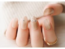 ヴァンネイル(VINGT NAIL nail&eye beauty)/冬に人気◎上品ツイードネイル