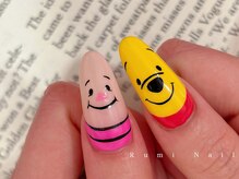 ワンホンネイル 新宿(Rumi Nail)/ポップネイル/プーさん/カラフル