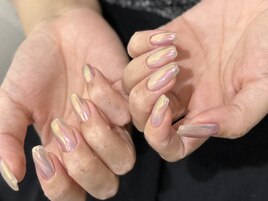 オーロラパウダーネイル9000円