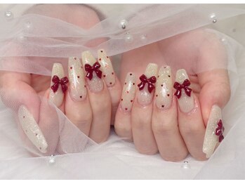 ラッキーネイル(lucky nail)/リボンネイル