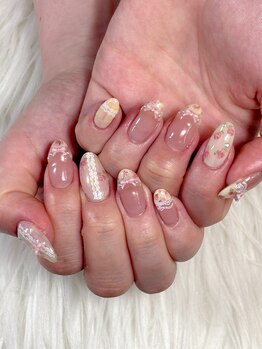 ロゼ(Rose')の写真/【唯一無二の手描きアート】周りと被らない圧倒的技術力！繊細な手描きデザインから特別なイベントネイル◎