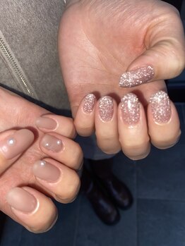 マット&フラッシュネイル