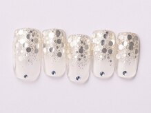 ジェミーネイル エビス(Jemiy nail ebisu)/ラメホログラデクリア8850yen