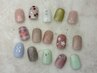 【hand】Design◆春ネイル(ケア込み)9,600円→8,000円＊超お得クーポン＊