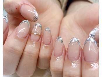 ソンリエ 青竹店(SONRiE)/ガラスフレンチとリングネイル