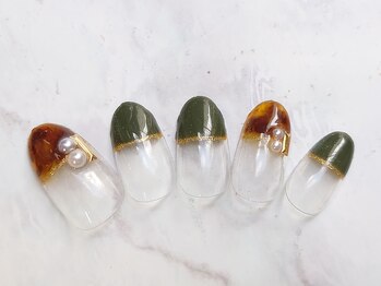 べっ甲ネイル 【7780】