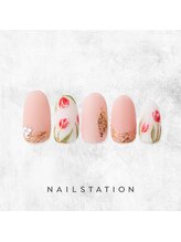 ネイルステーション アルカキット錦糸町店(NAIL STATION)/フラワーネイル／パラジェル