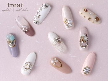 トリート 阪急西宮ガーデンズ店別館(treat)の写真/〈5900円シンプルネイル〉～〈毎月変わるマンスリーネイル〉最新デザインで季節に合うデザインが楽しめる◎
