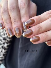 フェリーチェ(felice)/カラーベース×ミラーフレンチ