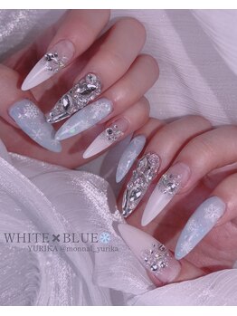 モナールアンド(MONNAL&)/雪の結晶ネイル