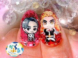 お客様オーダー推し活痛ネイル