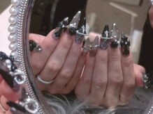 ベティネイル アイラッシュ(Betty Nail)/ゴシックパンククロムネイル☆