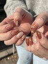 ピンクブラウン　ニュアンス☆