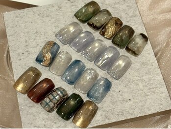 ケーネイルアトリエK 泉中央店(nail atelier)の写真/【自分だけのハイセンスネイルを堪能】オフ/ドライケア無料が嬉しい！泉中央駅徒歩3分の完全定額制サロン☆