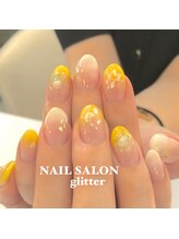 ネイルサロン グリッター(NAIL SALON glitter)/夏グラデーションネイル