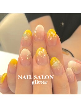 ネイルサロン グリッター(NAIL SALON glitter)/夏グラデーションネイル