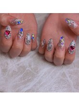 エステティックアンドネイル ローズ(ESTHETIC&NAIL Rose)/グラデーション×ストーン