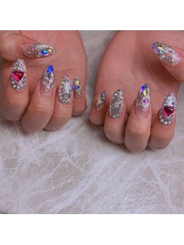 エステティックアンドネイル ローズ(ESTHETIC&NAIL Rose)/グラデーション×ストーン