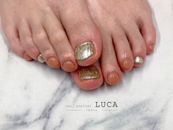 ネイルアトリエルカ(nail atelier LUCA)/W-767 大人上品ミラーフット