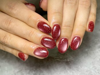 マグネット×フラッシュネイル