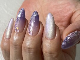 紫陽花ネイル銀座フィルイン