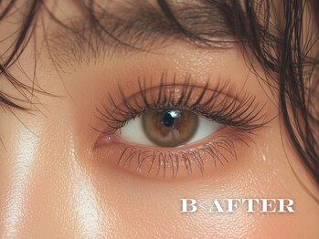 ビーアフターサロン 恵比寿本店(B<AFTER SALON)/立ち上げ毛流れで外国人風眉に
