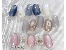 人気のデザインネイル。甘皮ケア込み／カラー変更ok